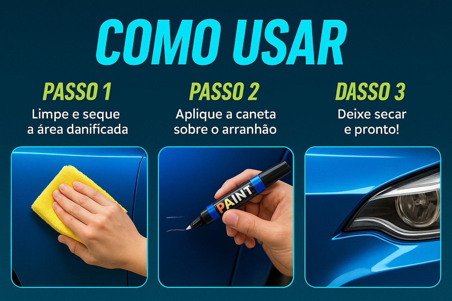 Caneta Reparadora de Riscos - COMPRE 1 LEVE 2 🔥