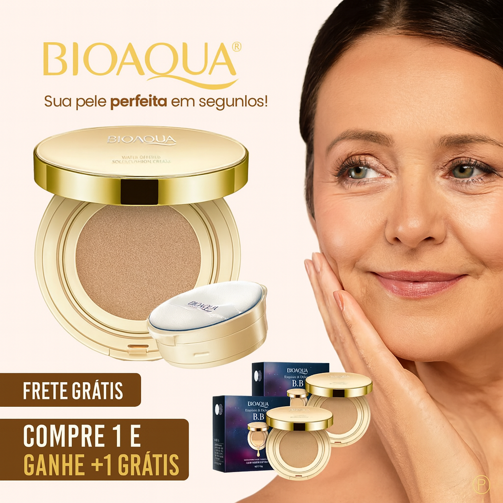 Base de Rosto Profissional Bioaqua - Solução definitiva!🔥