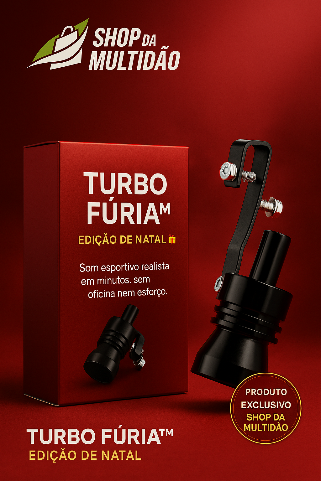 🚗 Turbo Fúria™ – Simulador de Som de Escape Esportivo🔥