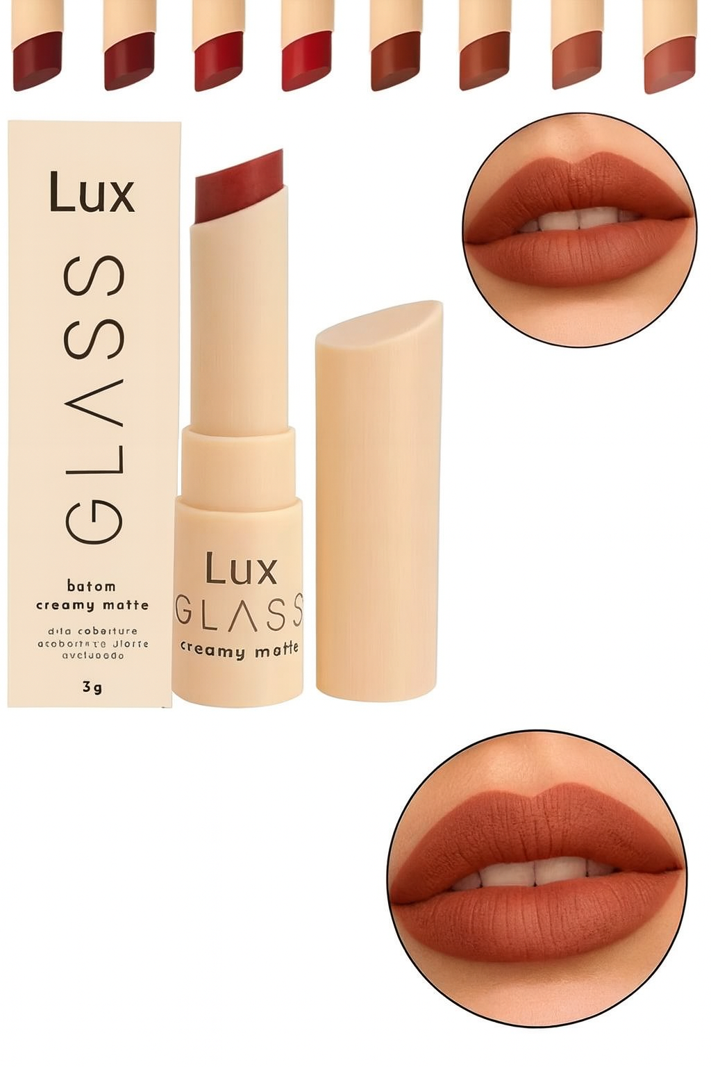 Batom Cremoso Lux – Toque Aveludado & Cor Intensa