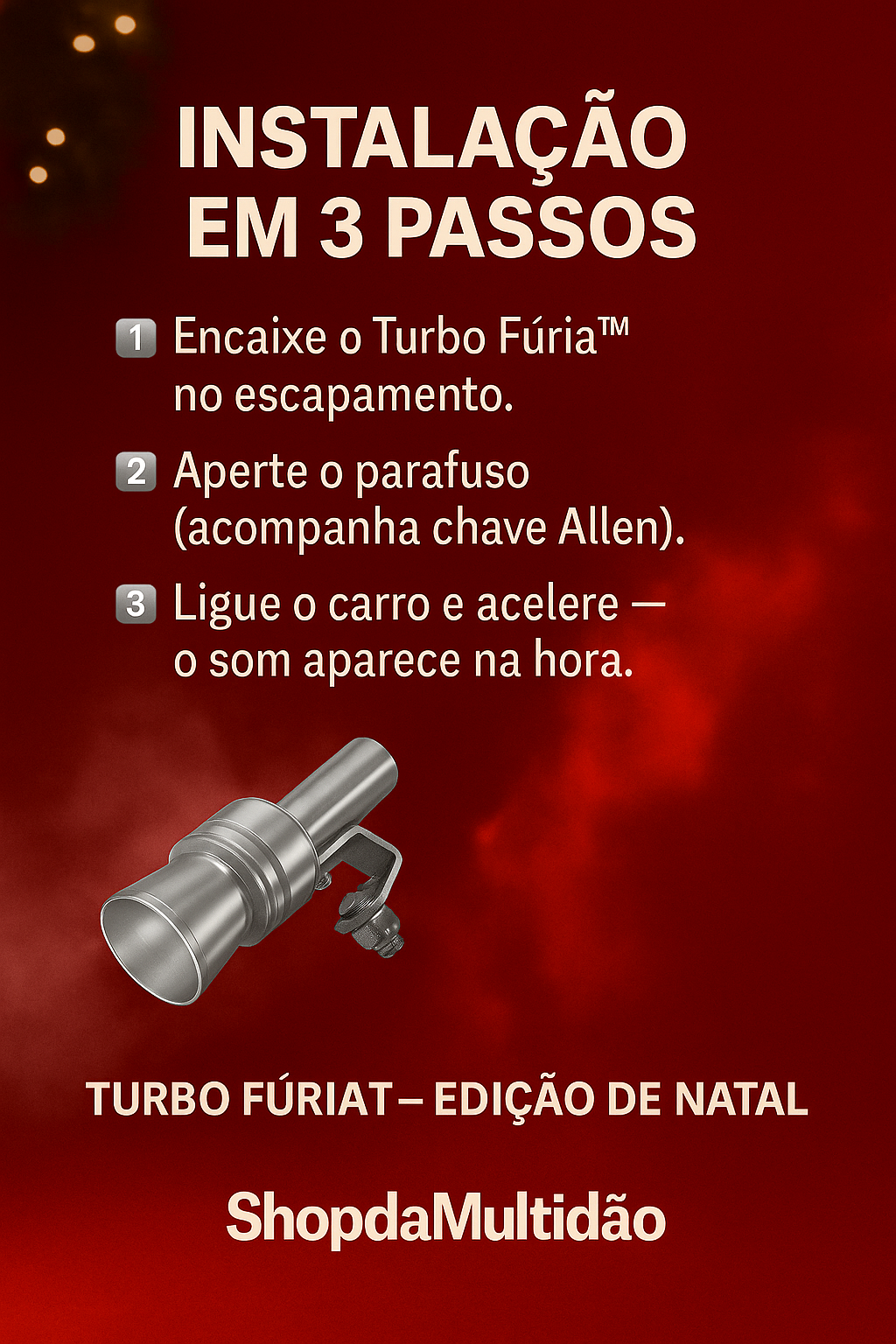🚗 Turbo Fúria™ – Simulador de Som de Escape Esportivo🔥