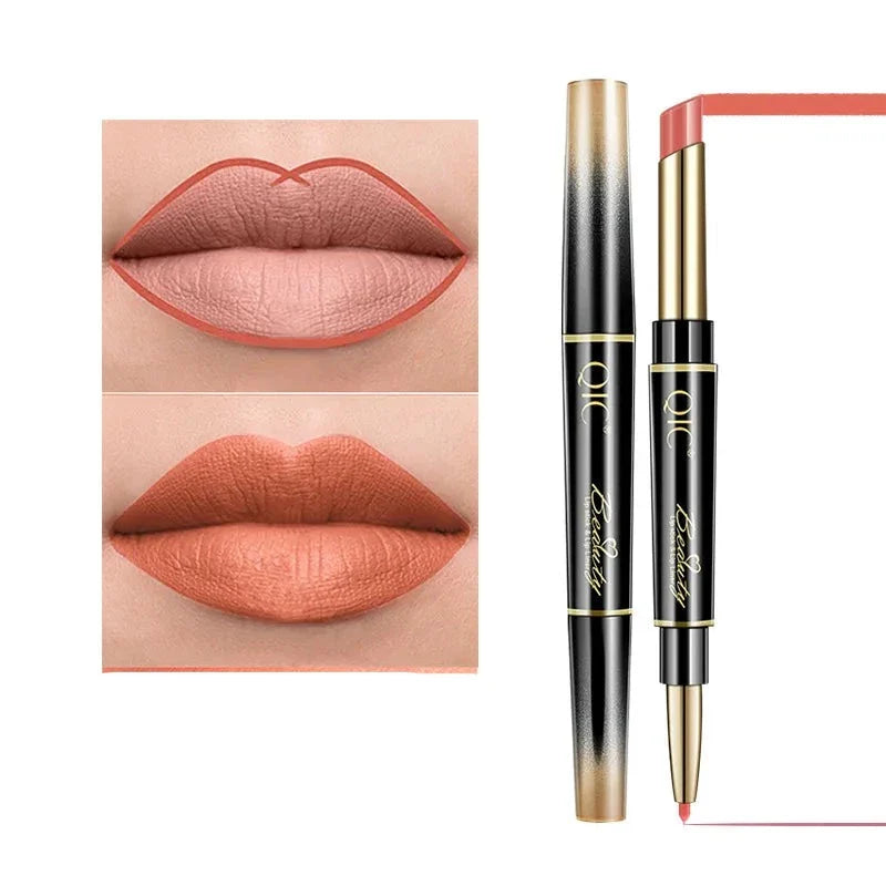 Batom a Prova d`água 2 em 1 Fosco