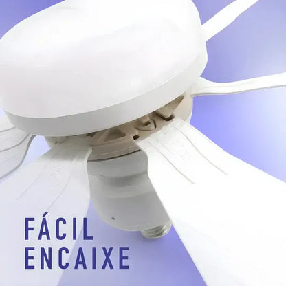 Ventilador de Teto 3 em 1 com Luminária LED - Instale em 3 minutos
