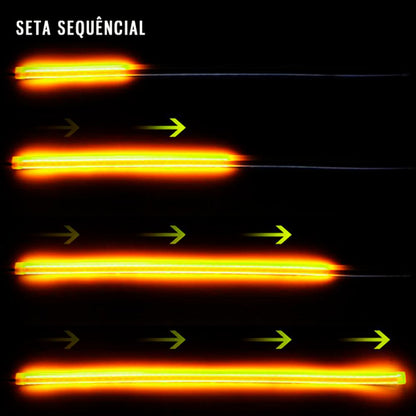 Fita em LED Sequencial para Farol DRL - LANÇAMENTO🔥